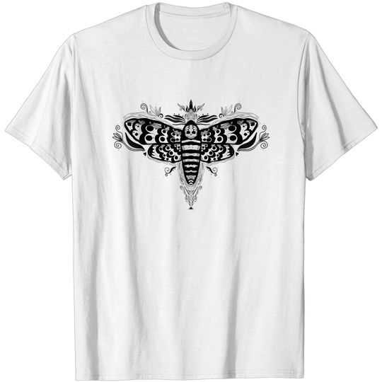 Discover Death Head Moth T-Shirt Selly’s Hawthorn Death Head Skull Moth