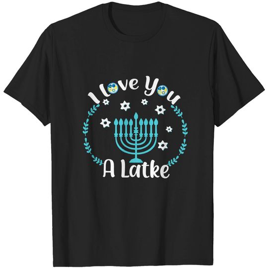 Discover Hanukkah Gift Toddler Boy Girl Kids Chanukkah Love You Latke T-Shirt