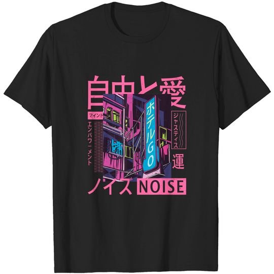 Discover City Aesthetic T-Shirt Vaporwave - Kawaii Aesthetic - Japanese Korean - Tokyo City