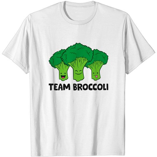 Discover Team Broccoli Vegan Vegetarian T-Shirt