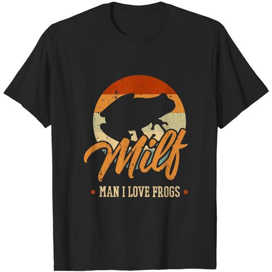Discover MILF Man I Love Frogs Fish Lover Vacation Outfit T-Shirt