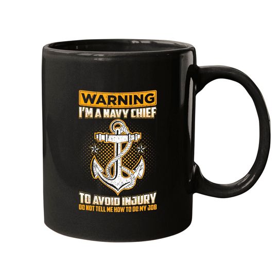 Discover Navy Chief Petty Officer Funny Military Veteran Mugs