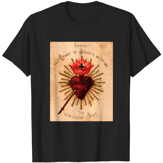Discover Vintage Sacred Heart of Jesus Catholic Art Traditional T-Shirts