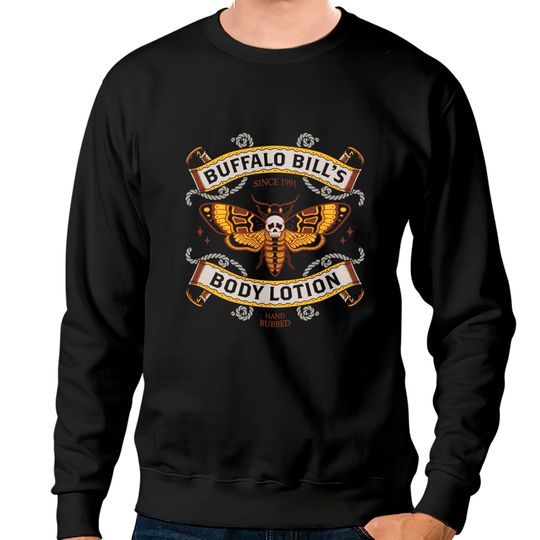 Discover Goth Body Lotion - Deaths Head Moth - Vintage Tattoo Sweatshirt