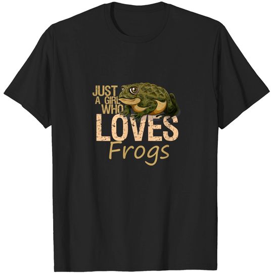 Discover Funny Just A Girl Who Loves Frog Owner Vintage T-Shirt