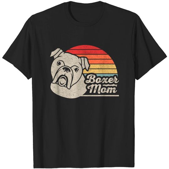 Discover Vintage Boxer Mom Dog T-Shirt