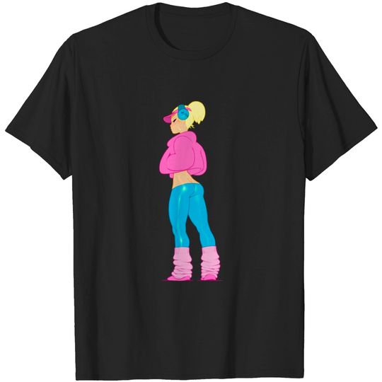Discover Blue and Pink - Pinup Girls - T-Shirt
