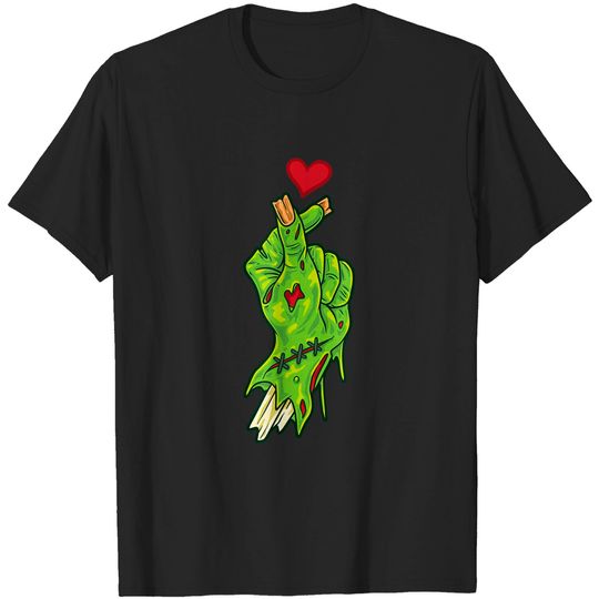 Discover Chopped Off Zombie Hand Heart - KPop Lover's Halloween T-Shirt