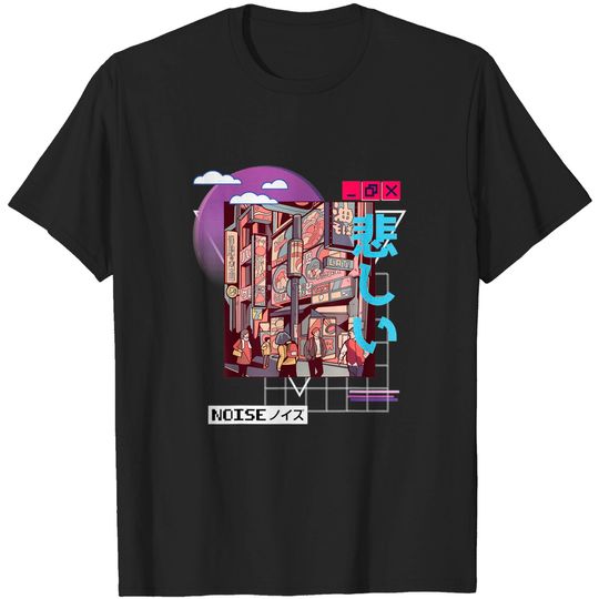 Discover City Aesthetic T-Shirt Vaporwave - Kawaii Aesthetic - Japanese Korean - Tokyo City