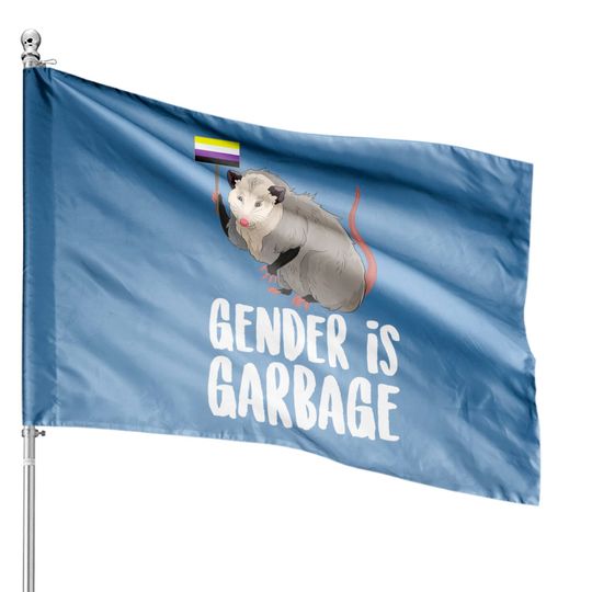 Discover Non Binary Artwork House Flags Gender Is Garbage
