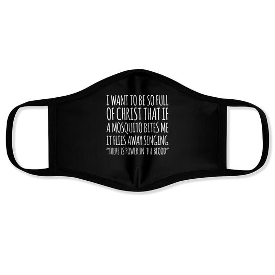Discover God Christian Quote Jesus Religious Bible Mosquito Face Masks