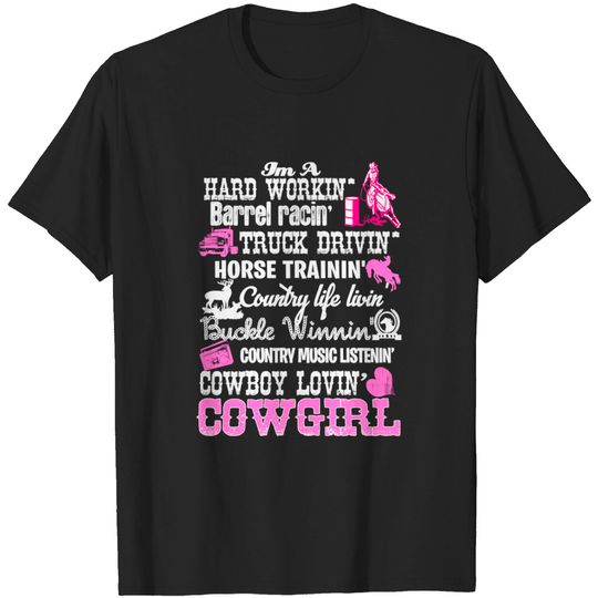 Discover barrel racing Cowgirl - Cowgirl - T-Shirt