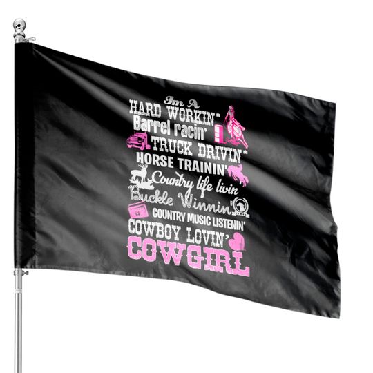 Discover barrel racing Cowgirl - Cowgirl - House Flags