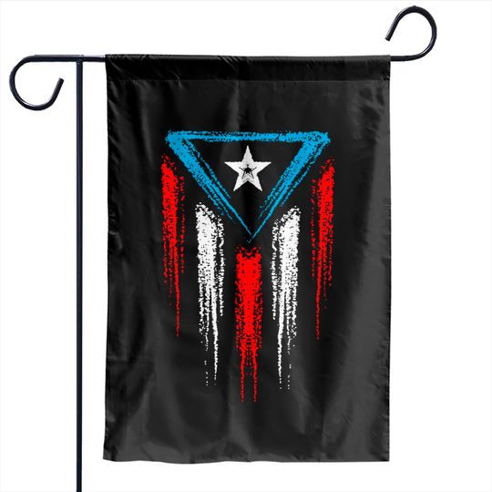 Discover Boricua Distressed Puerto Rico Flag Pullover Garden Flags