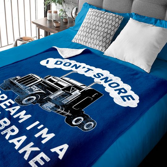 Discover Super Trucker Baby Blankets I Don't Snore I Dream I'm A Jake Brake