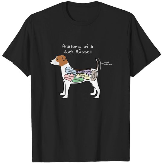 Discover Anatomy Of A Jack Russell Terrier - Jack Russell Terrier - T-Shirt
