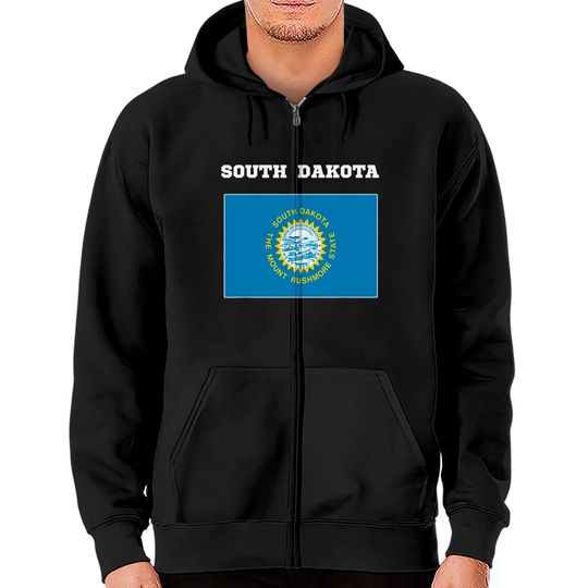 Discover South Dakota Zip Hoodies Flag Zip Hoodies