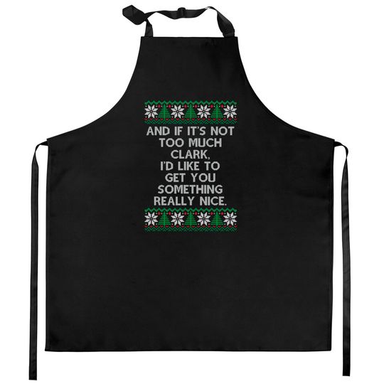 Discover Christmas Family Winter Vacation Ugly Sweater Style Kitchen Aprons