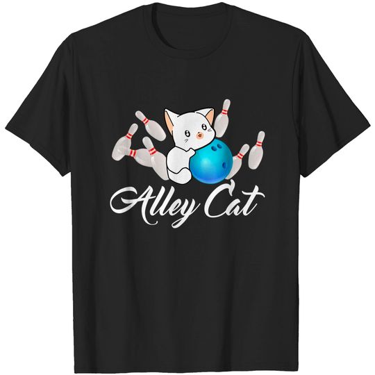 Discover Alley Cat Bowling Shirt Funny Bowler Bowling T-Shirt