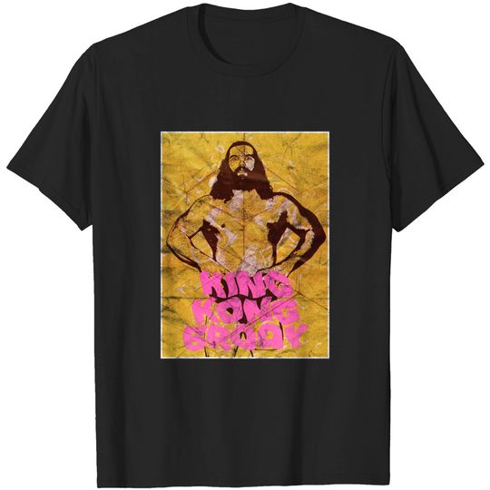 Discover Bruiser Brody Yellow/Pink - Pro Wrestling - T-Shirt