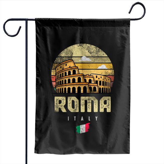 Discover Rome Italy Colosseum Souvenir Garden Flags