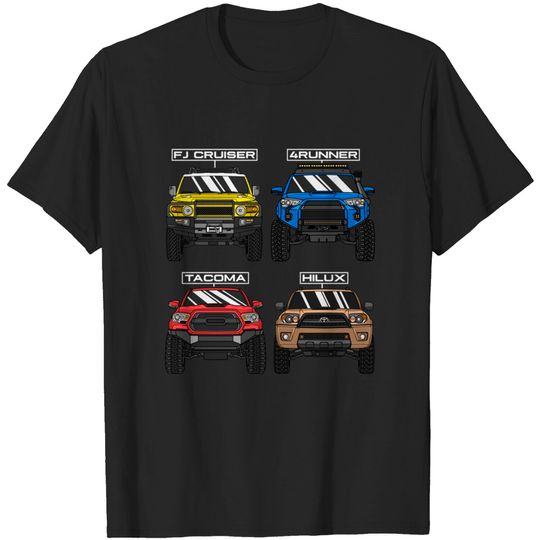 Discover Toyota 4x4 Off-Road Trucks - Toyota - T-Shirt