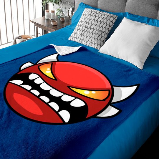 Discover Extreme demon icon - Geometry Dash - Baby Blankets
