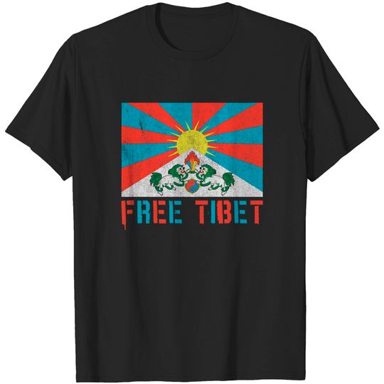 Discover Free Tibet - Free - T-Shirt