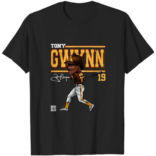Discover Tony Gwynn Men's Premium T-Shirt - San Diego Baseball Tony Gwynn Cartoon WHT