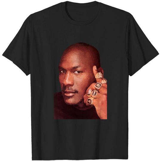 Discover Jordan watercolor painting - Michael Jordan - T-Shirt