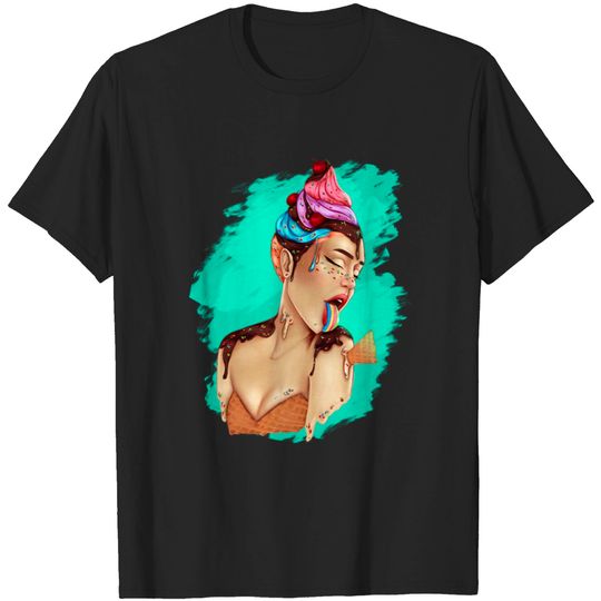 Discover Melting For You, Ice Cream, Girl, Summer T-Shirts