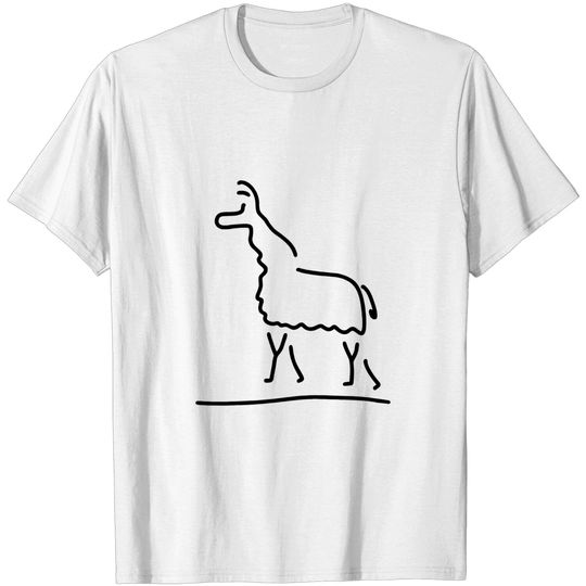 Discover llama alpaca of shroud fur - South America - T-Shirt