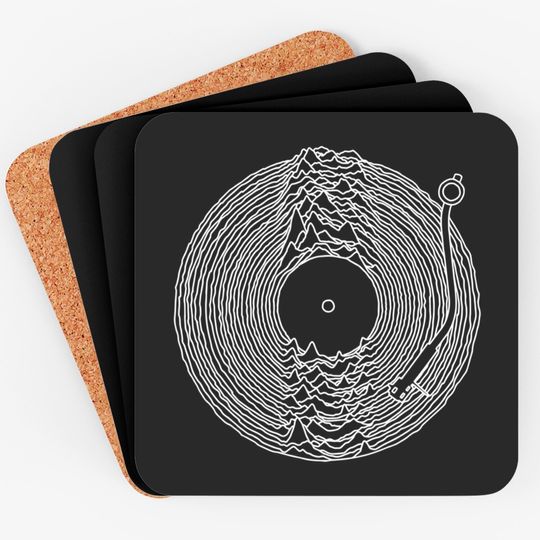 Discover Vinyl Record Coasters
