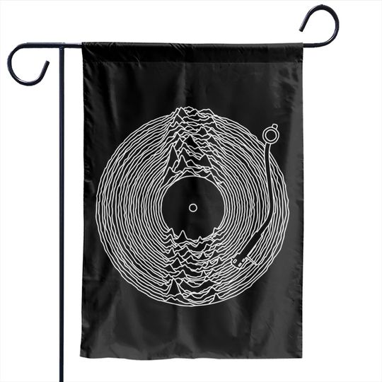 Discover Vinyl Record Garden Flags