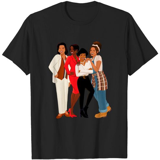 Discover Khadijah, Max, Regine & Synclaire Shows - Black Tv Shows - T-Shirt