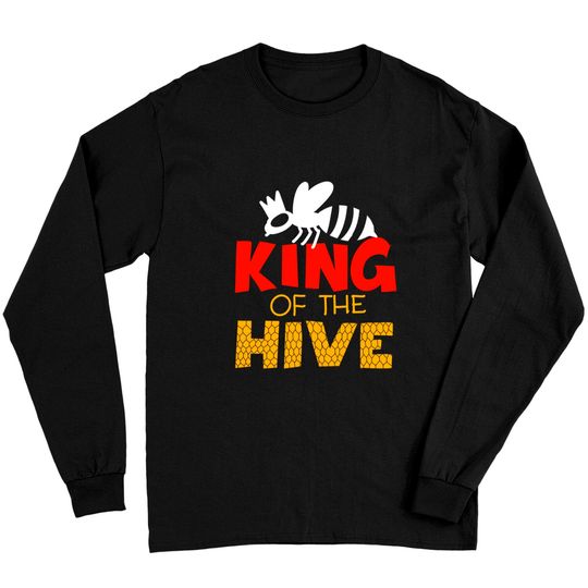 Discover King Of The Hive Cute Beekeeping Funny Men Bee Keeper Gift Long Sleeve T-Shirt