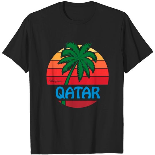 Discover Qatar Summer Palm T Shirt