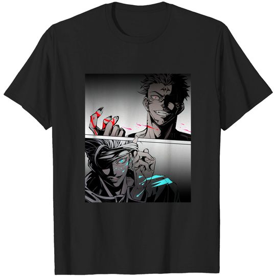 Discover Gojos Satorus v.s Sukunas Jujutsus Kaisens T Shirt