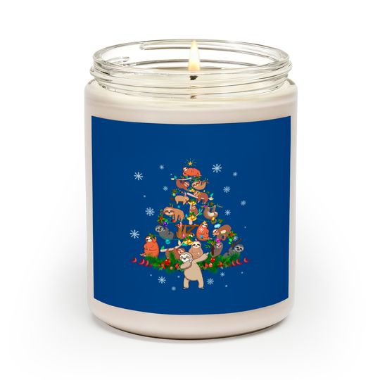 Discover Sloths Christmas Tree Lights  Sloths Xmas Scented Candles