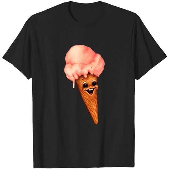 Discover Ice Cream Cartoon - Ice Cream - T-Shirt