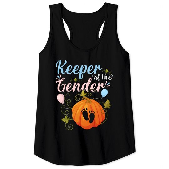 Discover Halloween Gender Reveal Keeper Of The Gender Tank Tops