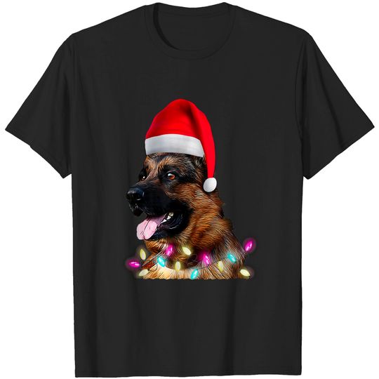 Discover Christmas German Shepherd Xmas Dog Tree T-Shirt