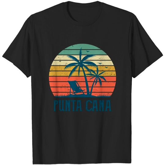 Discover Punta Cana Vintage T-Shirt Summer Palm Tree