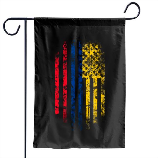 Discover Colombia and America Flag Combo - Colombia - Garden Flags