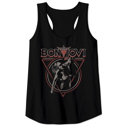 Discover Bon Jovi Men's Triangle Overlap Tank Tops
