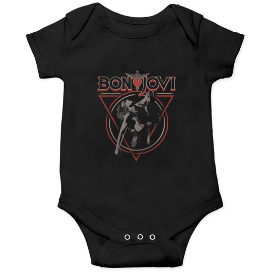Discover Bon Jovi Men's Triangle Overlap Onesies