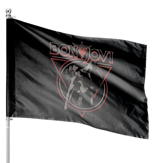 Discover Bon Jovi Men's Triangle Overlap House Flags