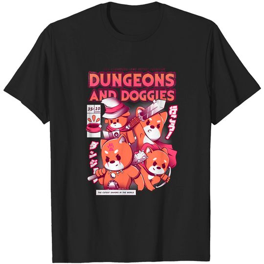 Discover Dungeon and Doggies - Rpg - T-Shirt