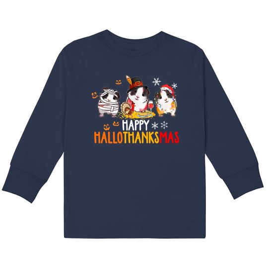 Discover Kids Long Sleeve Guinea Pig Halloween and Christmas T-Shirt