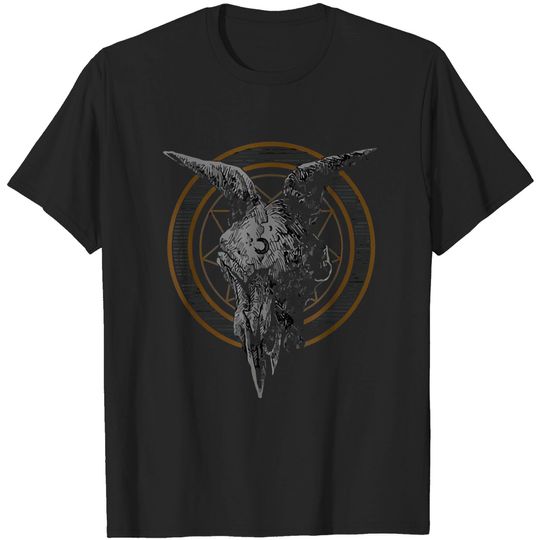Discover Grunge Goth Aesthetic T-Shirt BUll Skull Dark Art Grunge Goth Gothic Girl Horror